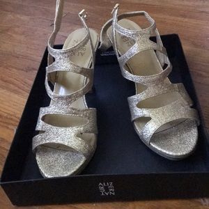 Naturalizer Shoes - sparkly gold heels Naturalizer Shoes - sparkly gold heels